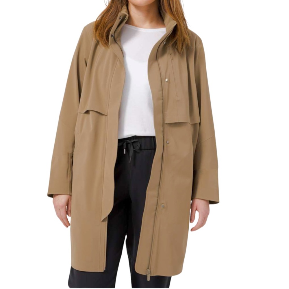 lululemon athletica Women's Tan Trench Coat